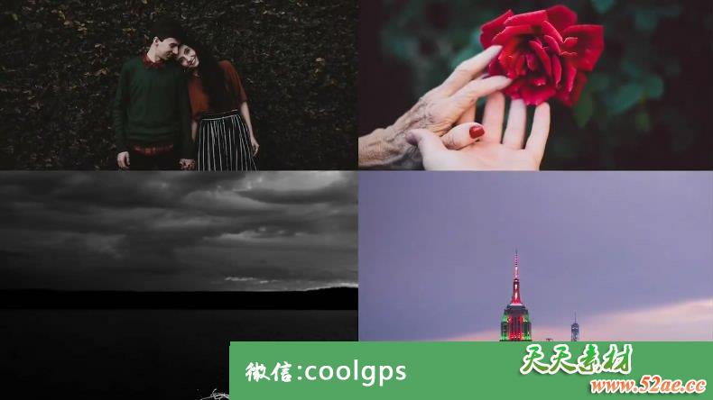 多帧幻灯片图片切换PR视频模板下载 Multiframe Slideshow-天天素材网