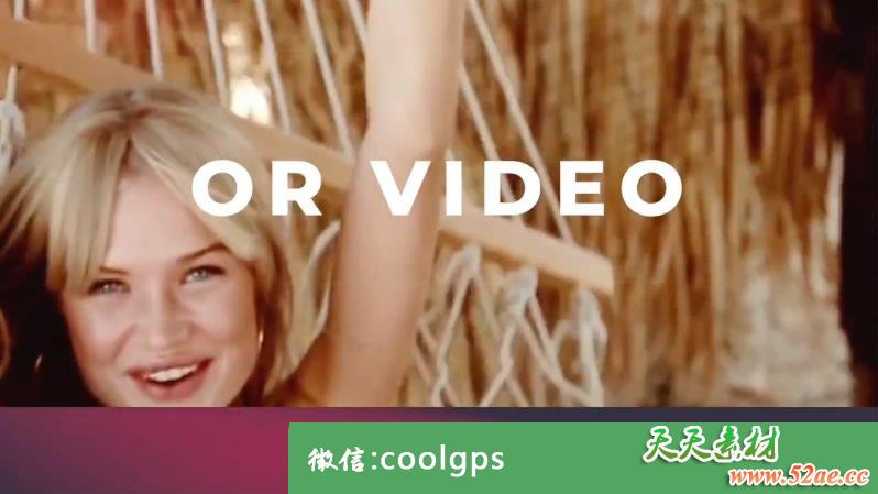 简洁文字动画电子相册PR模板 Clean Slideshow-天天素材网