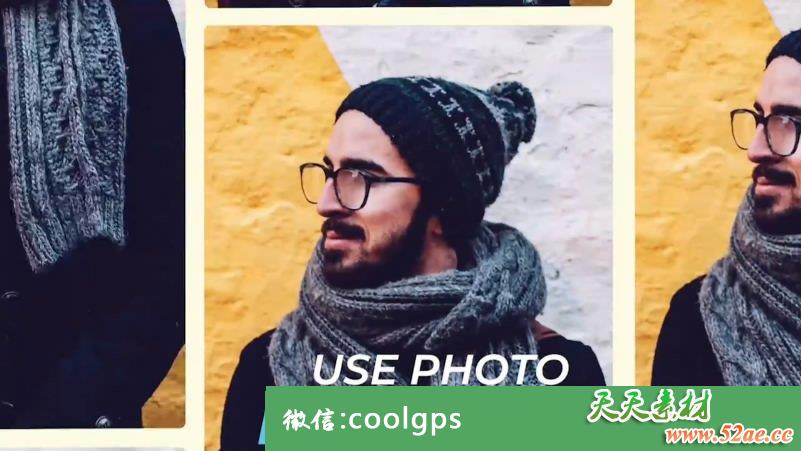 创意活力电子相册PR模板 Creative Slideshow-天天素材网