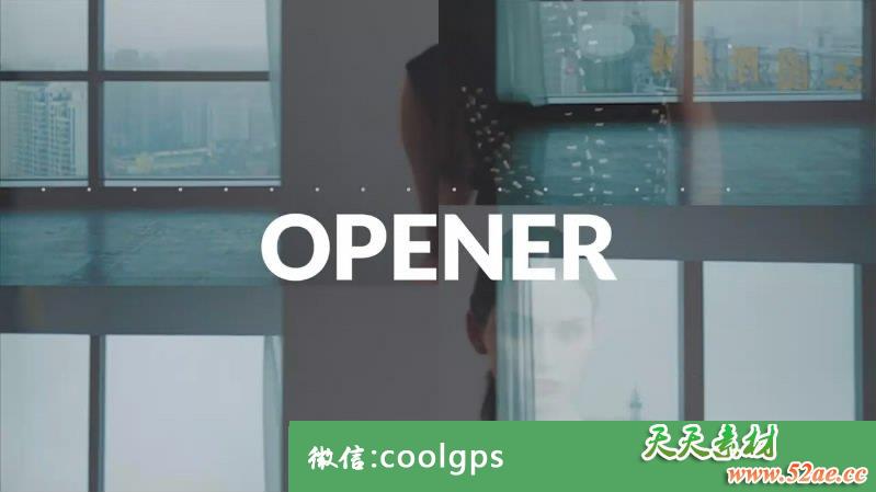 时尚动感视频开场LOGO标志Fashion Dynamic Media Opener Logo-天天素材网