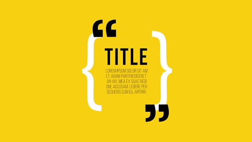 文字标题引号PR模板下载 Quotes-天天素材网