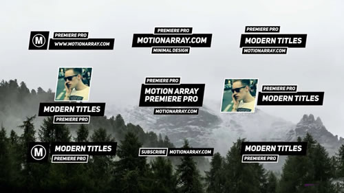 简单文字标题动画PR模板下载 Minimal Titles V3-天天素材网