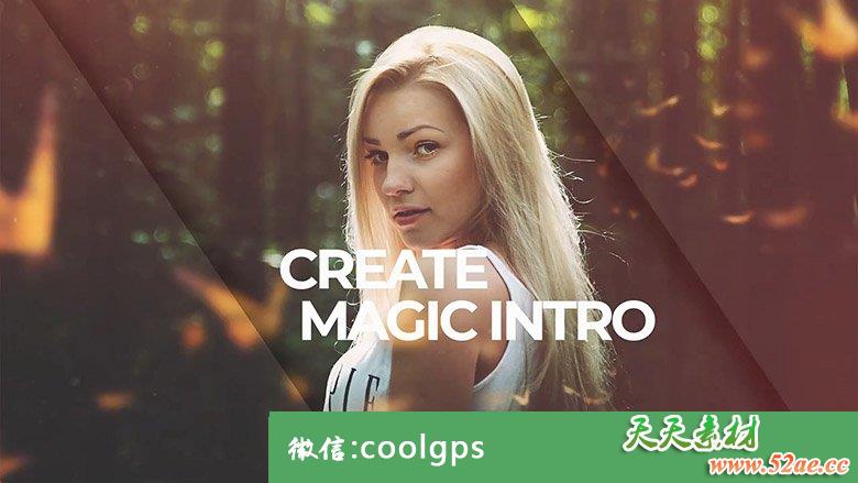 PR模板：简洁的玻璃切片图片照片视频幻灯片变幻展示片头