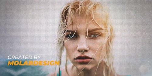 杂乱电子相册PR模板下载 Grunge Slideshow-天天素材网