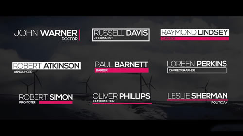 扁平动画PR模板下载 Smooth Lower Thirds-天天素材网