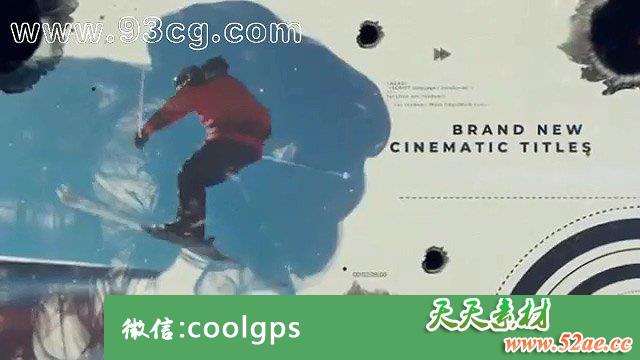 Pr模板：中国风水墨溶解效果影视图文展示片头Cinematic Titles-天天素材网