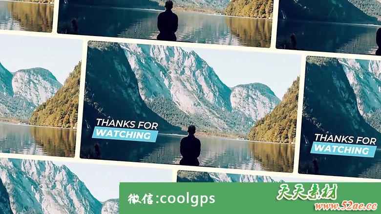 PR模板:创意简约动感快速图片幻灯片效果展示Creative slideshow