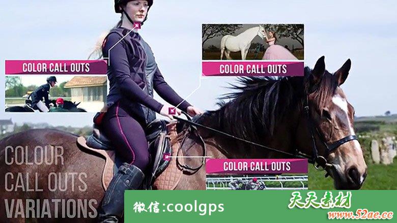 PR模板:96+创意线条呼出字幕标题动画效果96+Color Call Outs 2.0