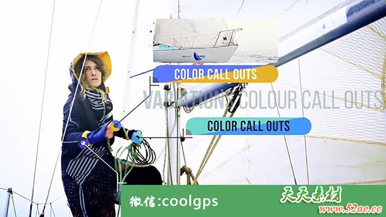 PR模板:96+创意线条呼出字幕标题动画效果96+Color Call Outs 2.0