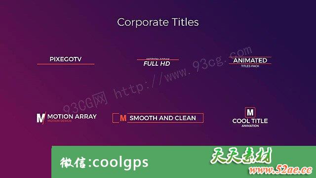 Pr模板:30个简约个性文字标题排版动画效果30 Motion Titles Pack 