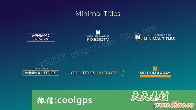 Pr模板:30个简约个性文字标题排版动画效果30 Motion Titles Pack 