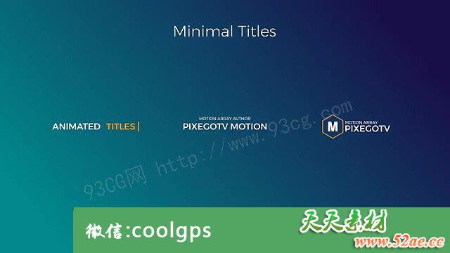 Pr模板:30个简约个性文字标题排版动画效果30 Motion Titles Pack 