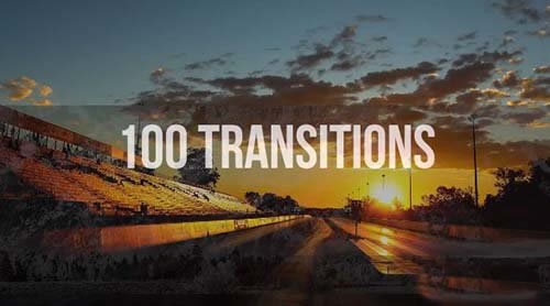 100组动态转场动画PR视频模板下载 100 Transitions-天天素材网