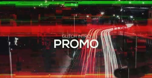 动感失真电子相册视频PR模板下载 Glitch Slideshow-天天素材网