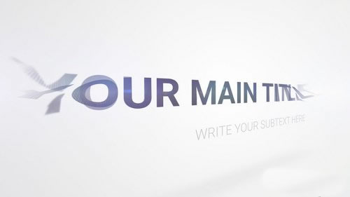 简单而高雅文字动画PR模板 Clean Elegant Rotation title 2-天天素材网