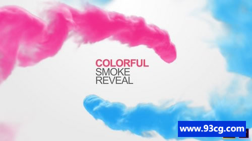 PR模板 五彩烟雾粒子展示Colorful Smoke Reveal-天天素材网