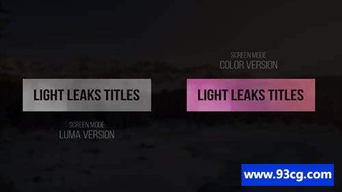 光线文字标题字幕条PR模板下载 - Premiere Pro模板-天天素材网