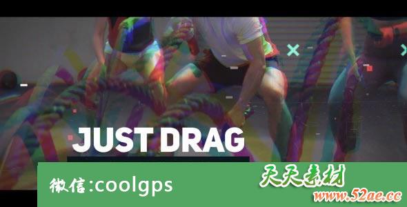 PR模板下载 动感活力文字视频展示 Dynamic Sport Opener-天天素材网