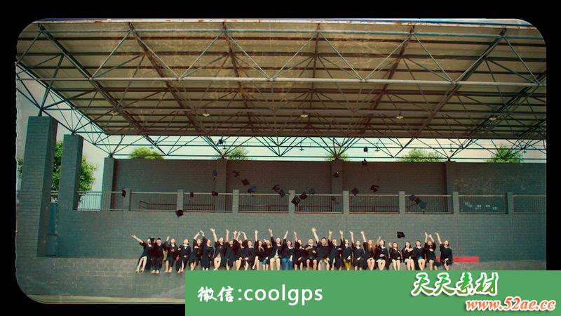 毕业电子相册模板PR同学聚会视频模板-天天素材网