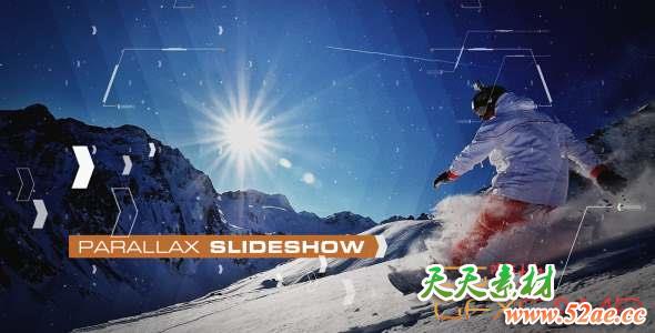 AE模板-体育运动视差图片开场 Parallax Sport-天天素材网