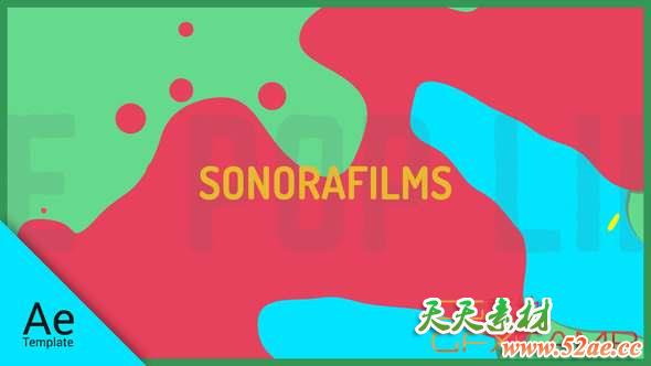 AE模板-流体活力时尚图片包装 Organic-天天素材网