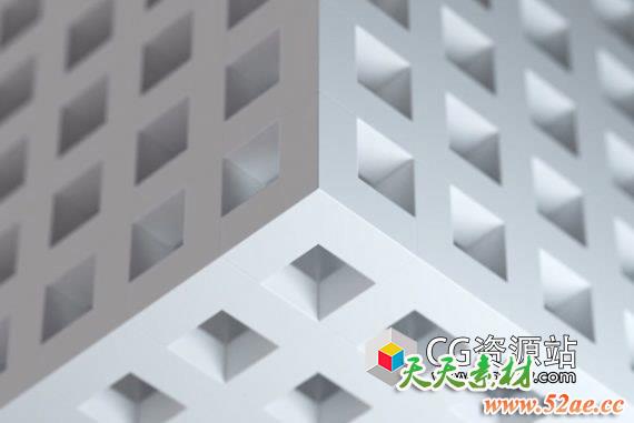 C4D教程-无限建筑循环生长动画效果教程 Morphing Architectural Shapes Tutorial-天天素材网