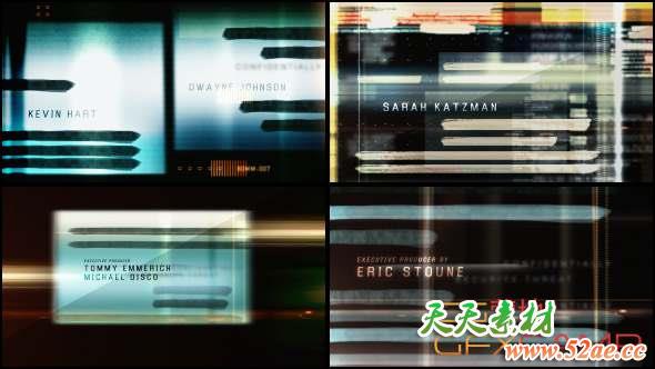 AE模板-解密节目电影宣传片头 Top Secret movie title 4K-天天素材网