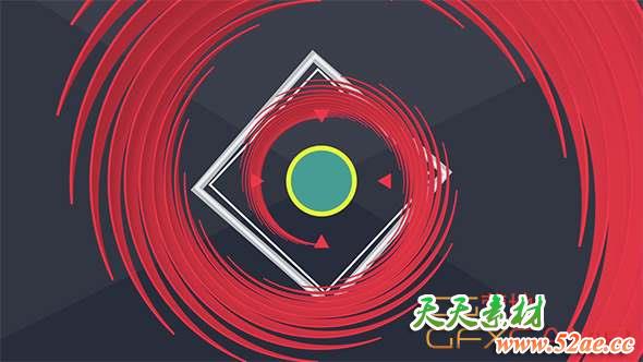 AE模板-图形变化Logo动画 Logo shape-天天素材网