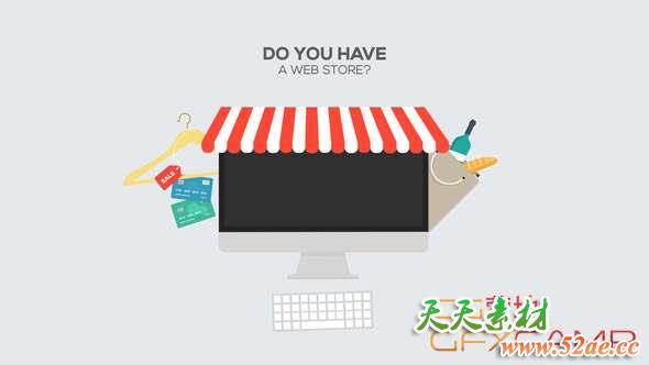 AE模板-扁平化解说宣传MG动画片头 SEO Explainer Modular Promo Kit-天天素材网