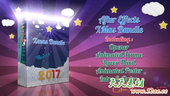 AE模板-新年圣诞节片头动画 Christmas & New Years Animation Pack v2-天天素材网