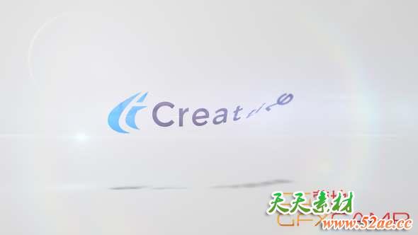 AE模板-简单翻转Logo动画 Clean Flipping Logo Pack-天天素材网