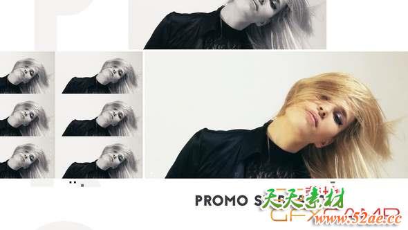 AE模板-时尚视频图片包装片头 Dynamic Promo-天天素材网