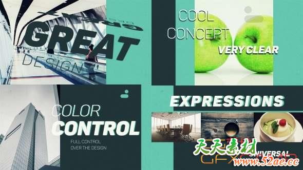 AE模板-时尚杂志图片宣传开场 Magazine Promo-天天素材网