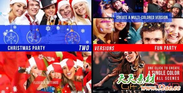 AE模板-开心聚会音乐现场图片展示 Fun Party Slideshow-天天素材网