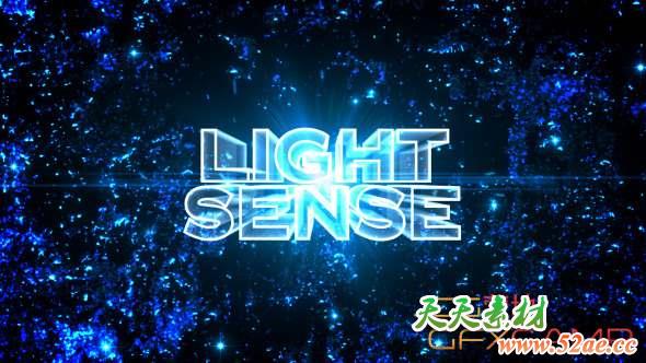 AE模板-光效描边文字宣传片头 Light Sense – Cinematic Trailer-天天素材网