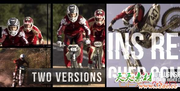 AE模板-信号损坏动感视频宣传片头 Action Glitch Slideshow-天天素材网