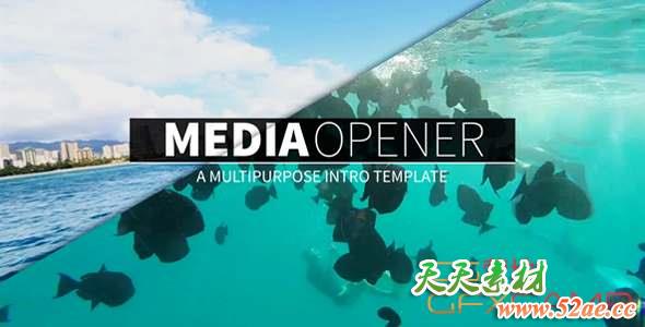 AE模板-旅游视频包装片头 Media Opener-天天素材网