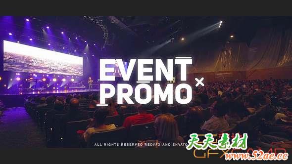 AE模板-演出活动宣传片头 Event Promo-天天素材网