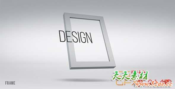 AE模板-干净三维相框图片展示 Frame-天天素材网