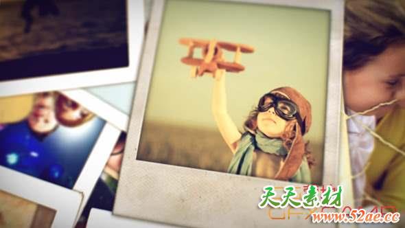 AE模板-回忆相册照片墙开场 Our Beautiful Memories 2-天天素材网