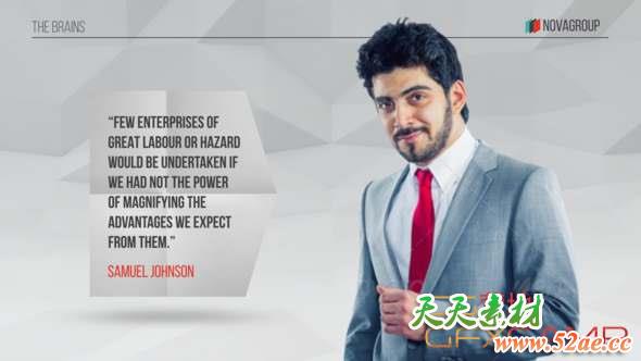 AE模板-商务公司企业合作宣传包装片头 Corporate Presentation Unfold-天天素材网