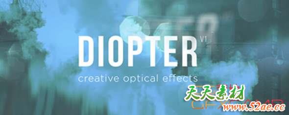 光线折射朦胧模糊AE插件 Aescripts Diopter V1.01 Win破解版-天天素材网