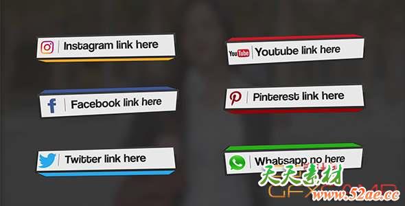 AE模板-三维方块翻转人名字幕条动画 Box Lower Thirds-天天素材网