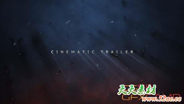 AE模板-大气视频宣传片开场 Cinematic Trailer Titles-天天素材网