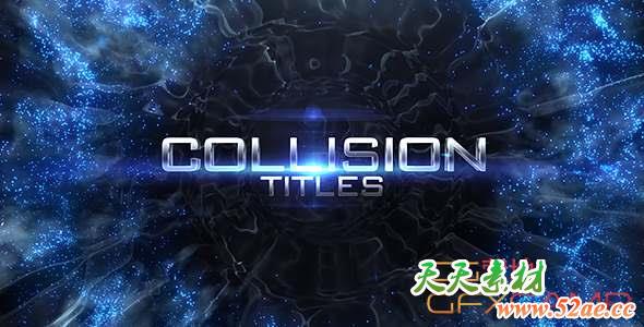 AE模板-能量感文字宣传片开场 Collision Titles-天天素材网