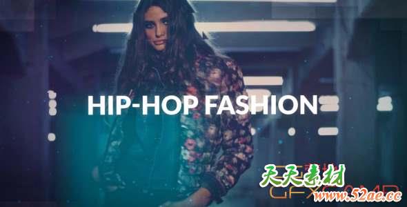 AE模板-嘻哈时尚视频宣传片头 Hip Hop Fashion-天天素材网