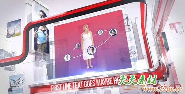 AE模板-三维商务栏目包装片头 Clean Corporate Broadcast Intro-天天素材网