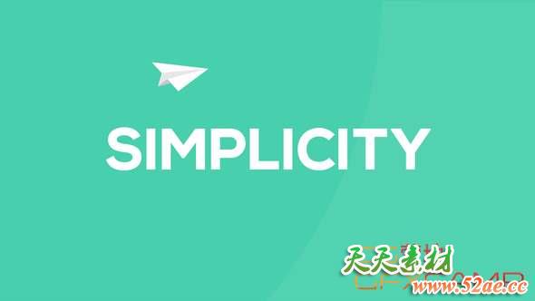 AE模板-扁平化运动文字排版片头动画 Flat Kinetic Typography-天天素材网