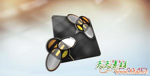 AE模板-优雅三维Logo动画 Elegant Logo-天天素材网