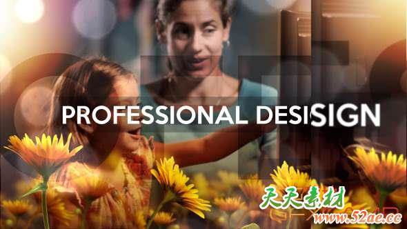 AE模板-文字图形遮罩图片视频片头 Summer Sunshine-天天素材网